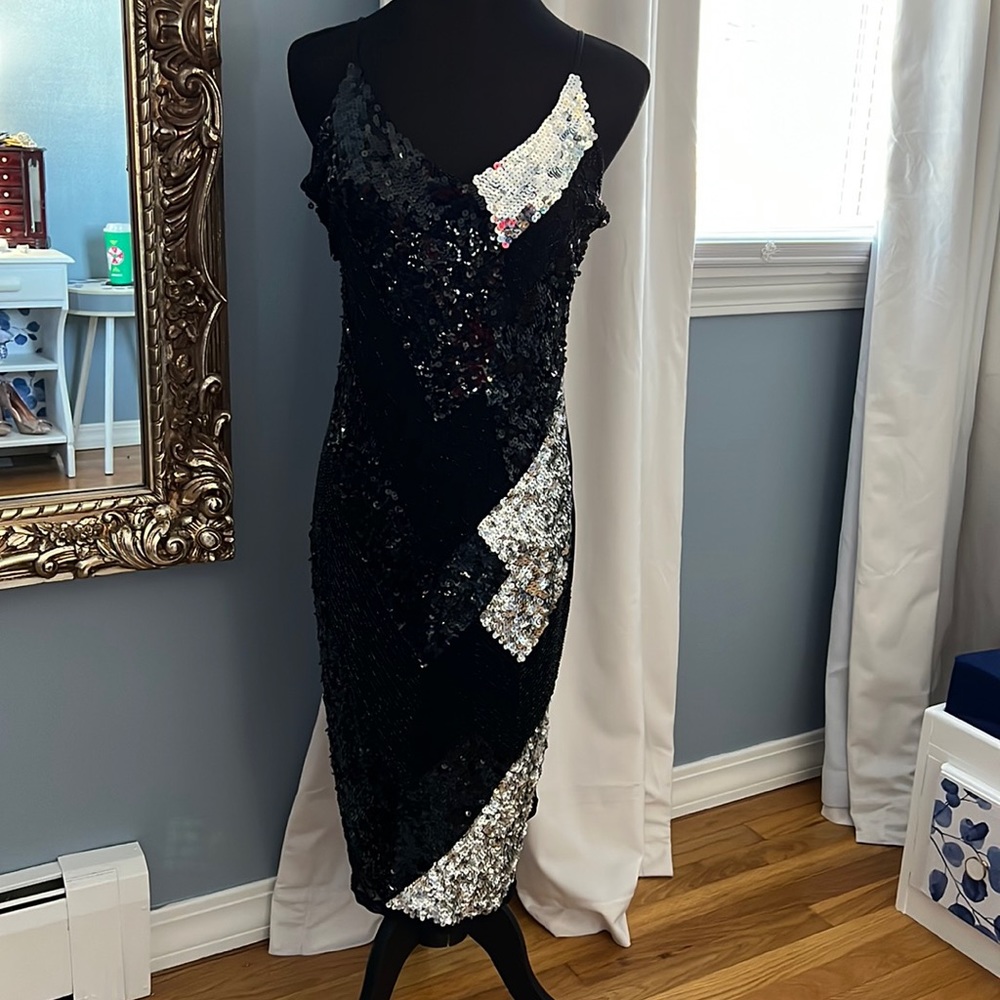 Vintage Sequin Slip Dress